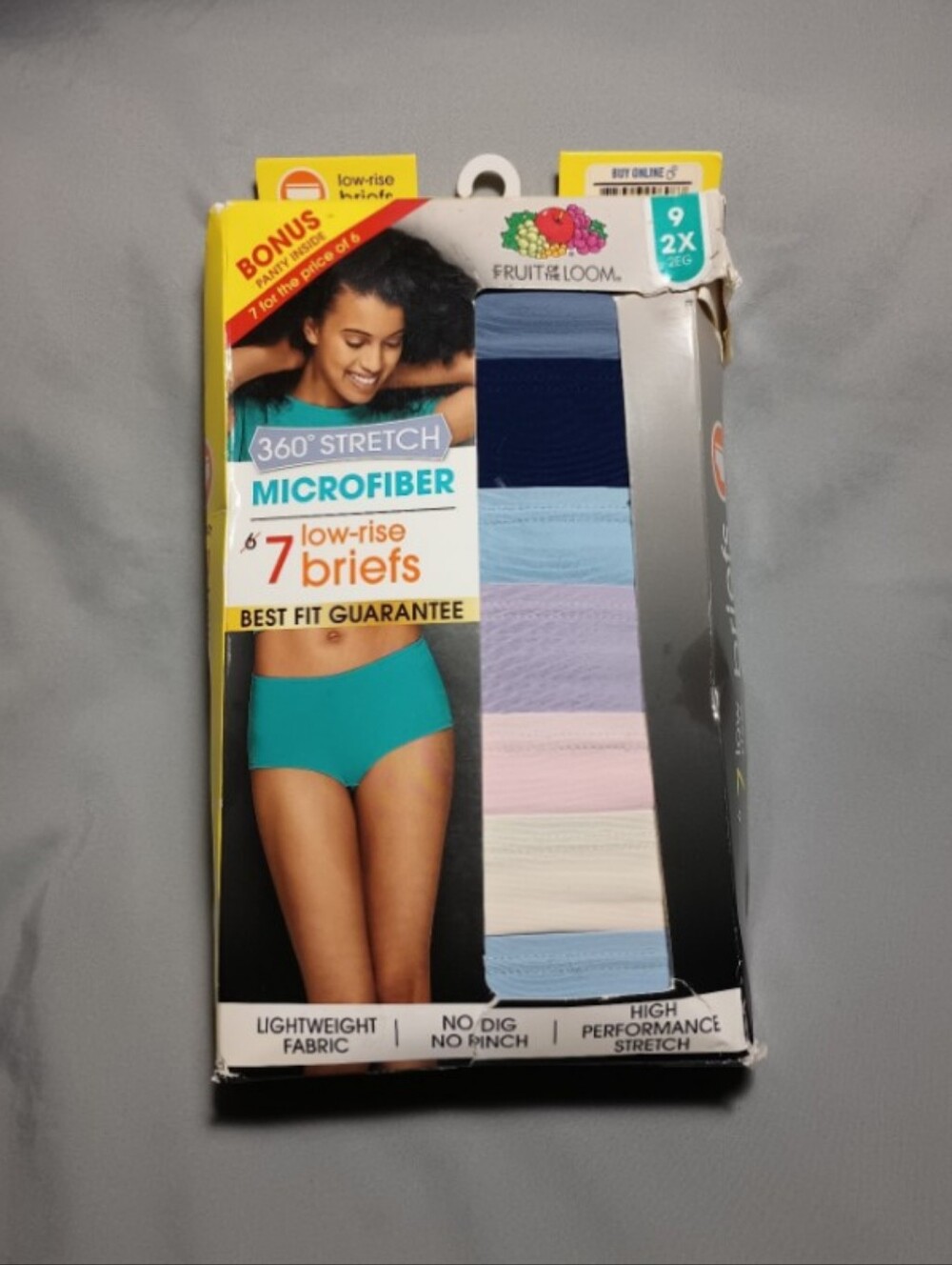 Fruit Of The Loom Women's Microfiber Low-Rise Briefs